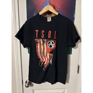 TSOL Band Shirt Size M Black Y2k